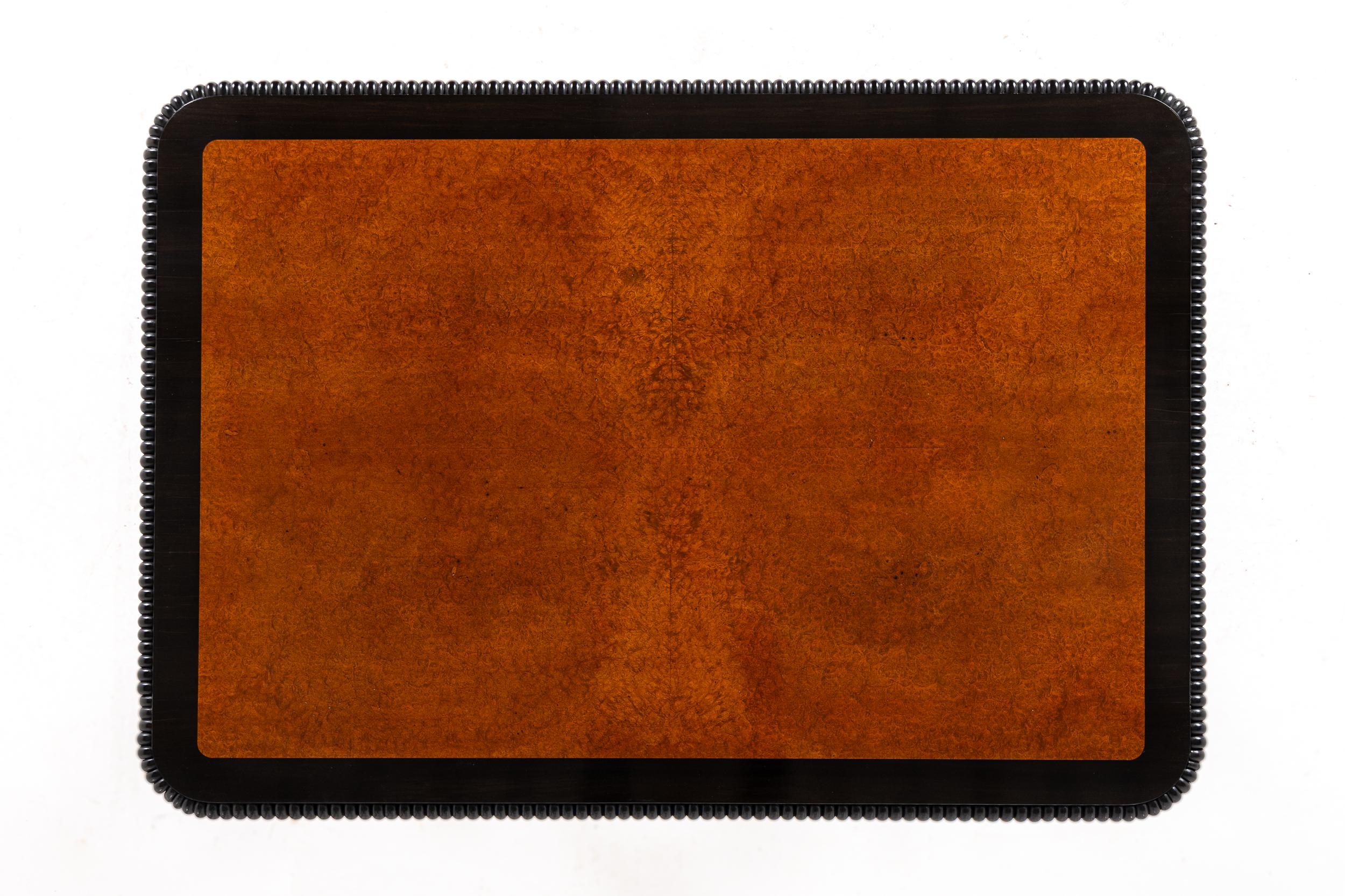 Large Mid 19th Century Regency Amboyna and Ebony Library Table (Attributed to Gi For Sale 2