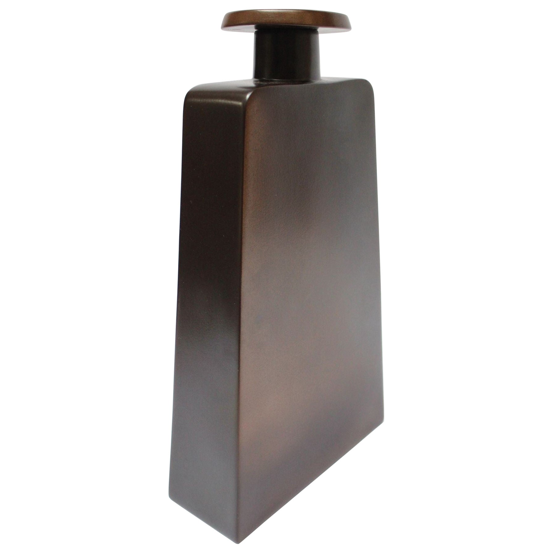 Large Mid-20th Century, American Modern Studio Stoneware Bottle by Kay Finch For Sale