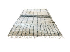 Großer Beni Ourain-Teppich aus der Mitte des 20. Jahrhunderts