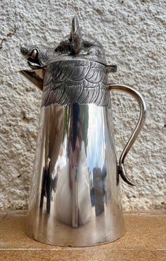 Large Mid 20th Century Boar's Head Jug By F. Valenti, Circa 1960