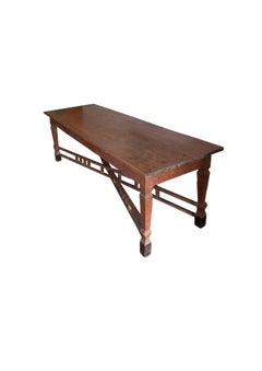 Large Mid 20th Century Colonial Teak Wood Table from Java, Indonesia