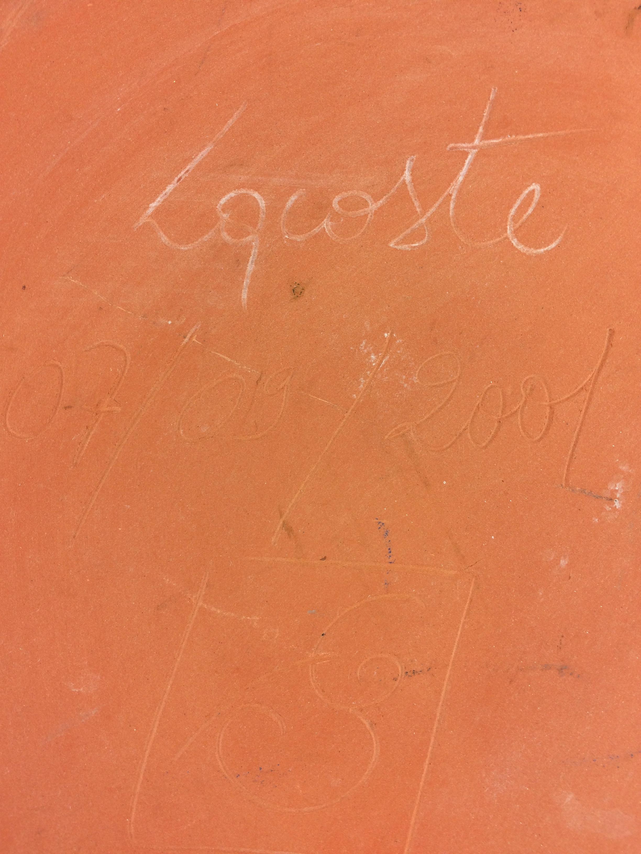 Großer französischer Tafelaufsatz oder Servierschale aus Keramik, signiert LaCoste im Angebot 2