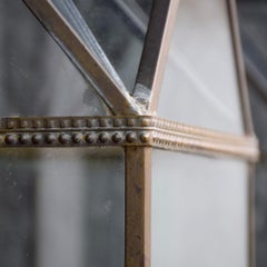 Large Mid-20th Century Glass and Bronze Terrarium