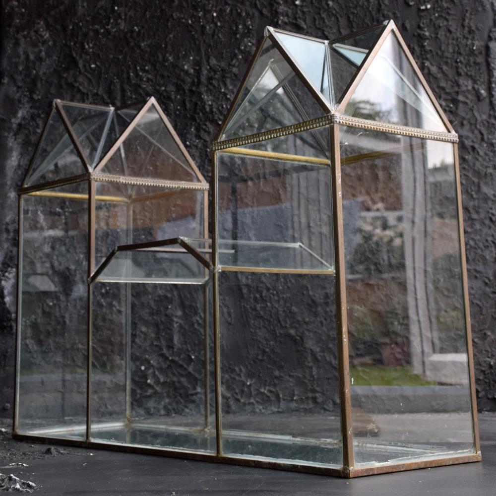 Large Mid-20th Century Glass and Bronze Terrarium In Good Condition In London, GB