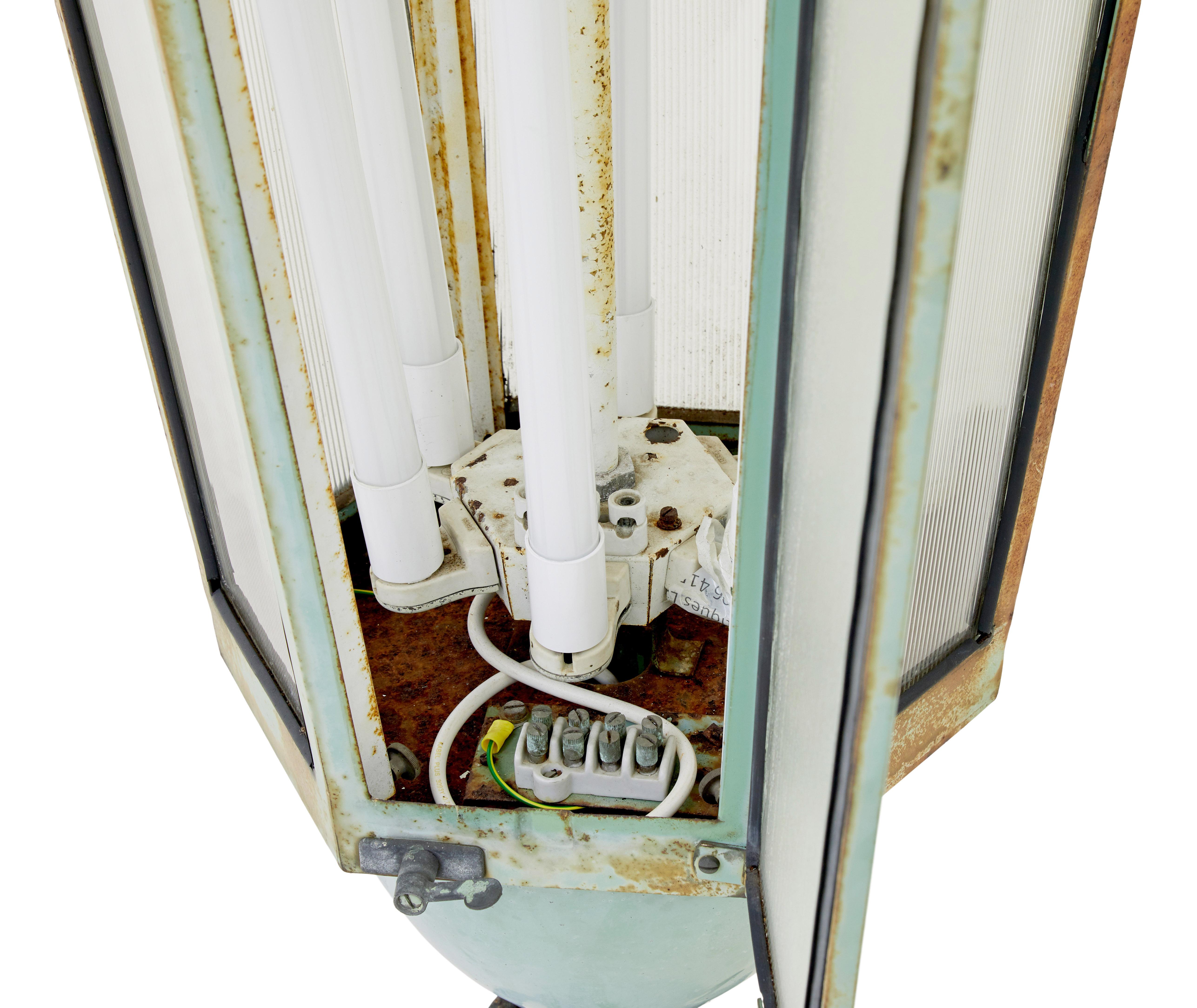 Industrial Large mid 20th century industrial Siemens light For Sale