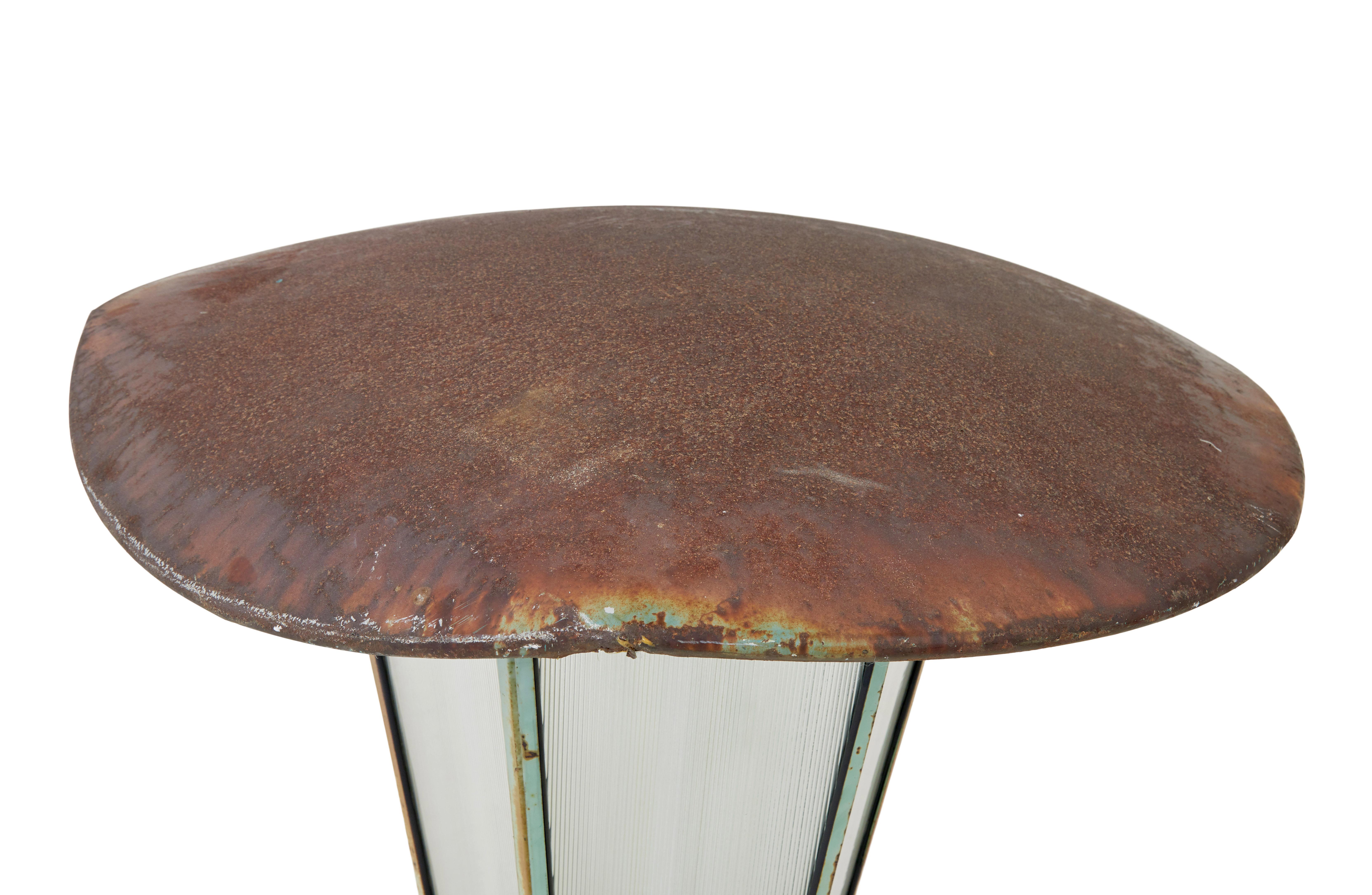 Steel Large mid 20th century industrial Siemens light For Sale