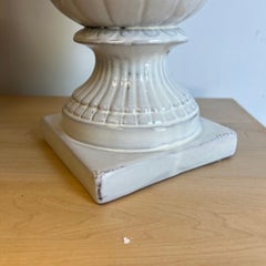 Large Mid 20th Century Italian White Blanc De Chine Creamware Fruit Topiary