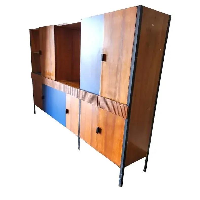 Gran mueble alto italiano de mediados del siglo XX Luigi Scremin Moderno de mediados de siglo en venta
