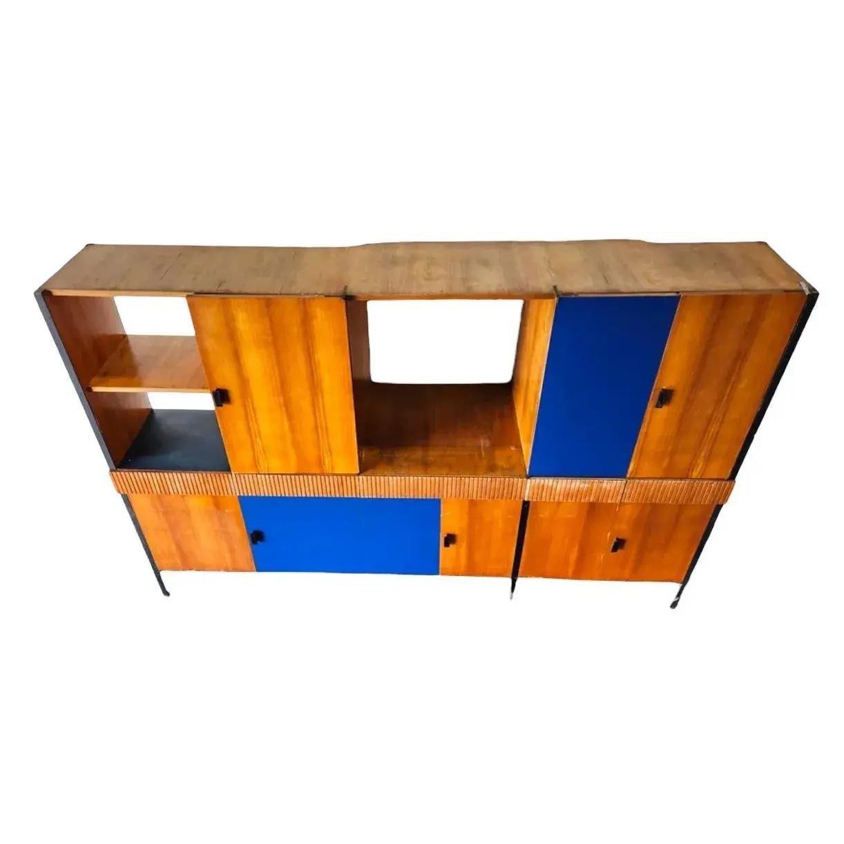 Gran mueble alto italiano de mediados del siglo XX Luigi Scremin en venta 2