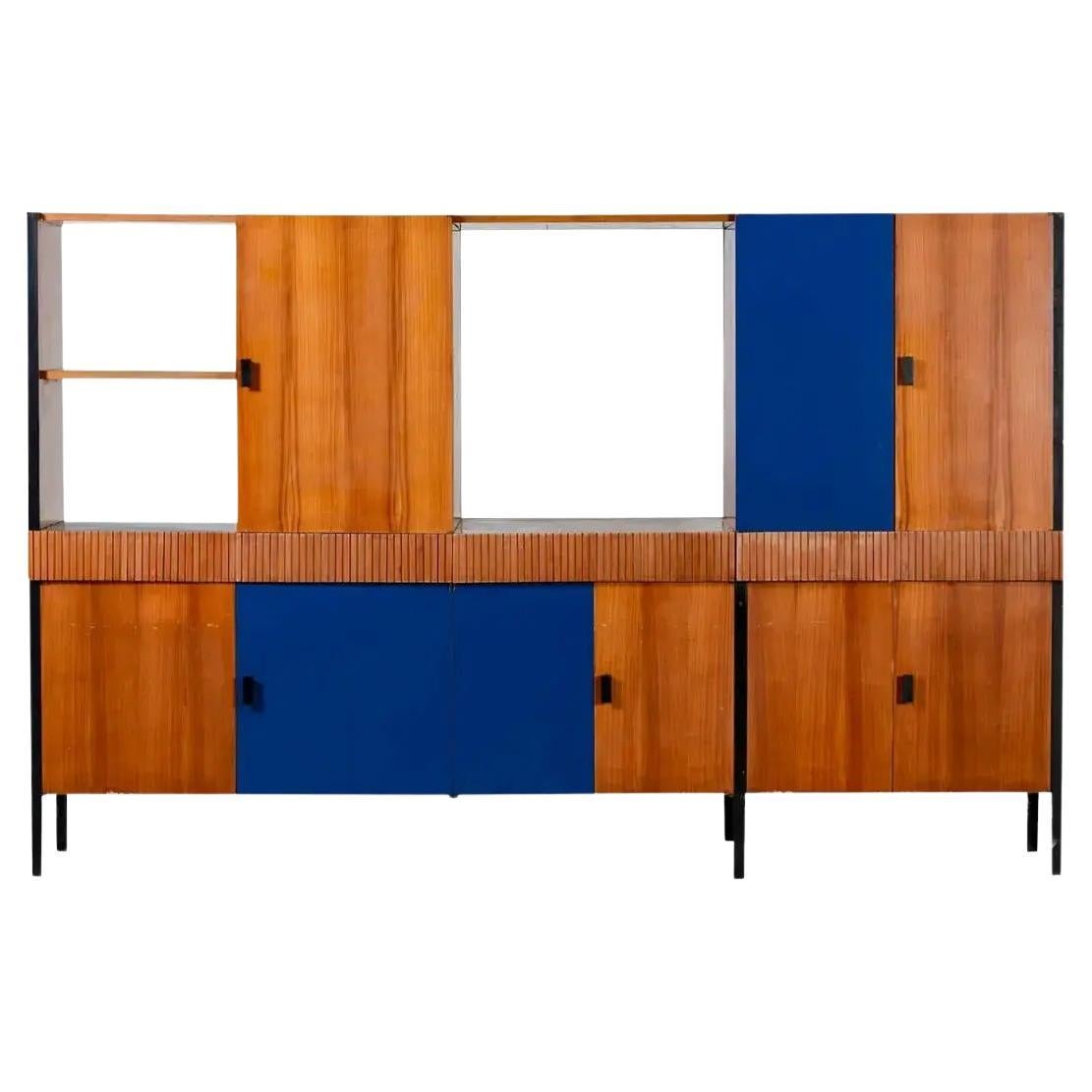 Gran mueble alto italiano de mediados del siglo XX Luigi Scremin en venta