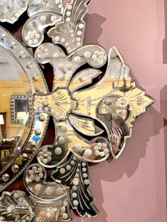 Large Mid-20th Century Venetian Mirror