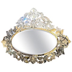 Large Mid-20th Century Venetian Mirror