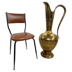 Large Mid-Century 1960s Brass Amphora