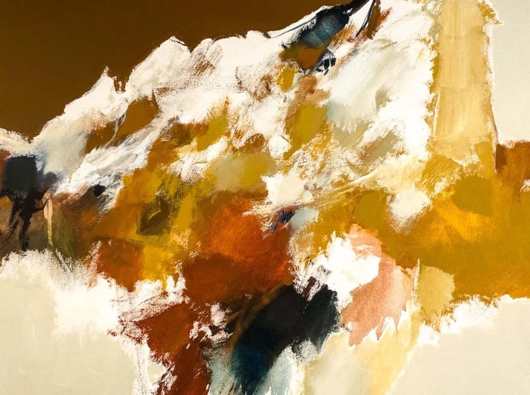 Large Mid Century Abstract Framed Art For Sale at 1stDibs