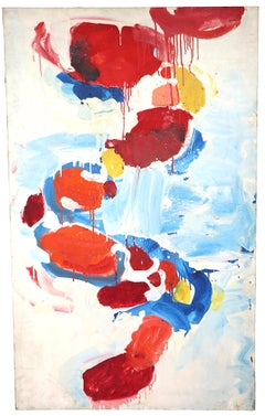 Grande quadro astratto di metà secolo di  Jules Granowitter 1950/1960 ca.