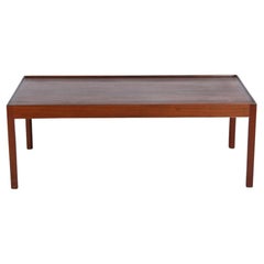 Large Mid Century Afromosia Coffee Table by Mann, Germany