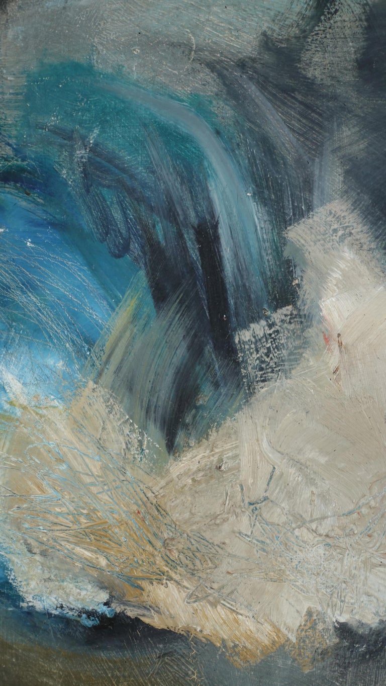 Large Midcentury American Abstract Expressionist Painting For Sale at