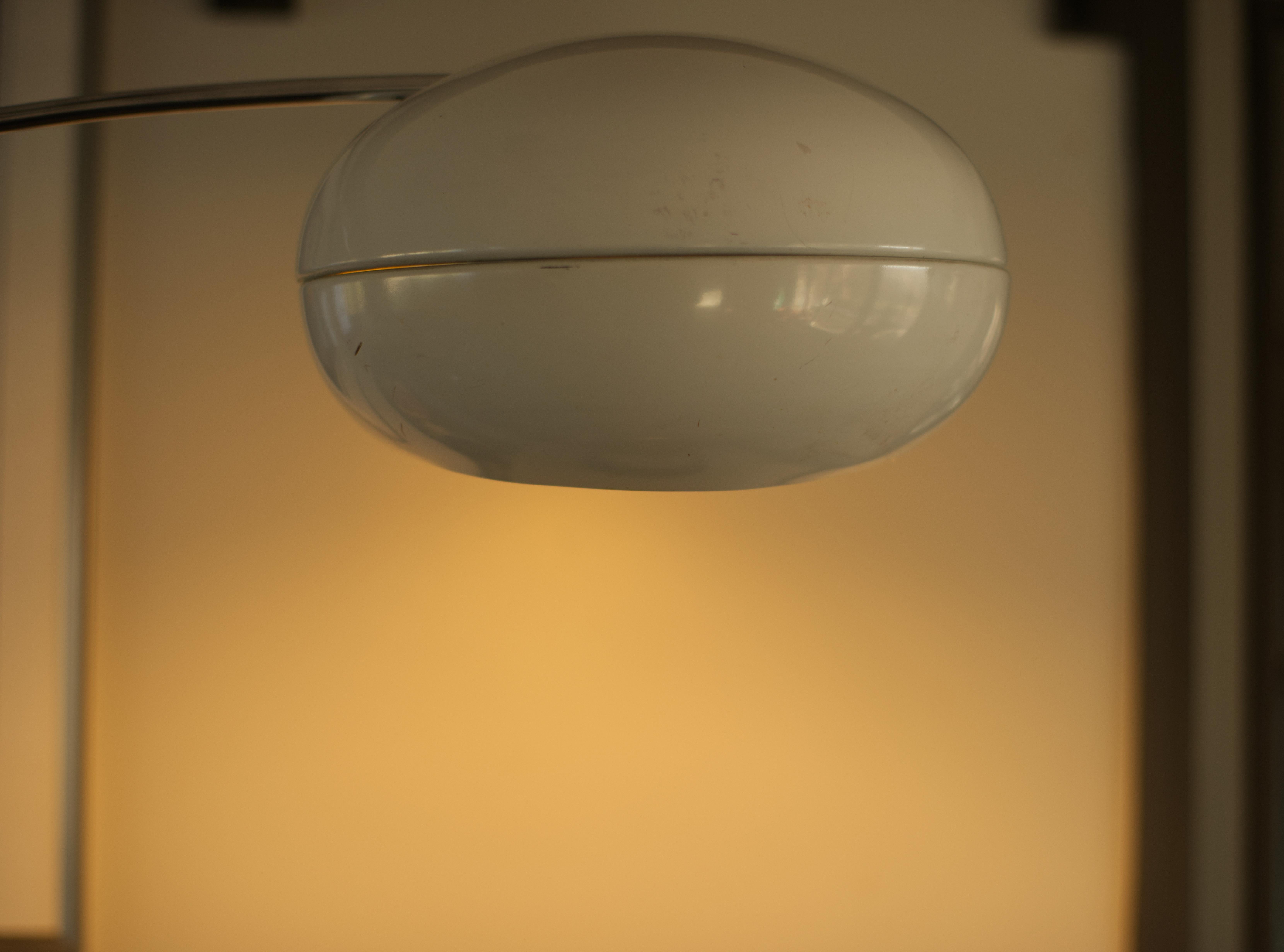Large Mid Century Arc Orb Lamp For Sale 3