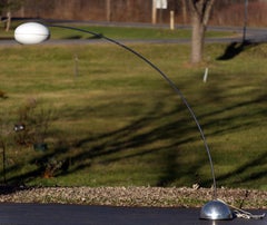 Large Mid Century Arc Orb Lamp