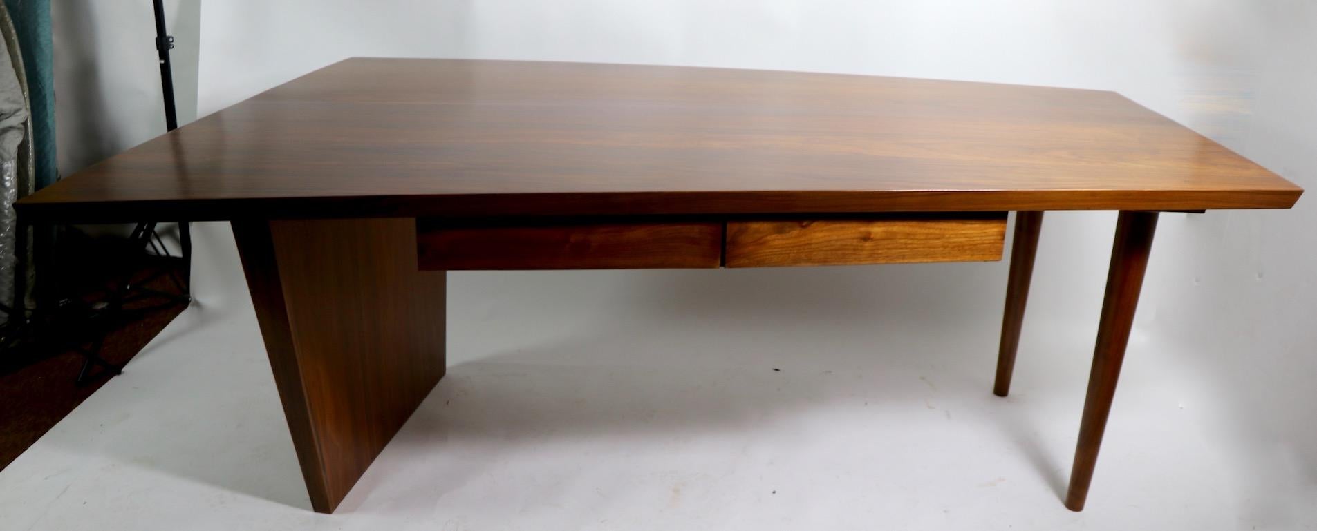 Large Mid Century Asymmetrical Desk 10