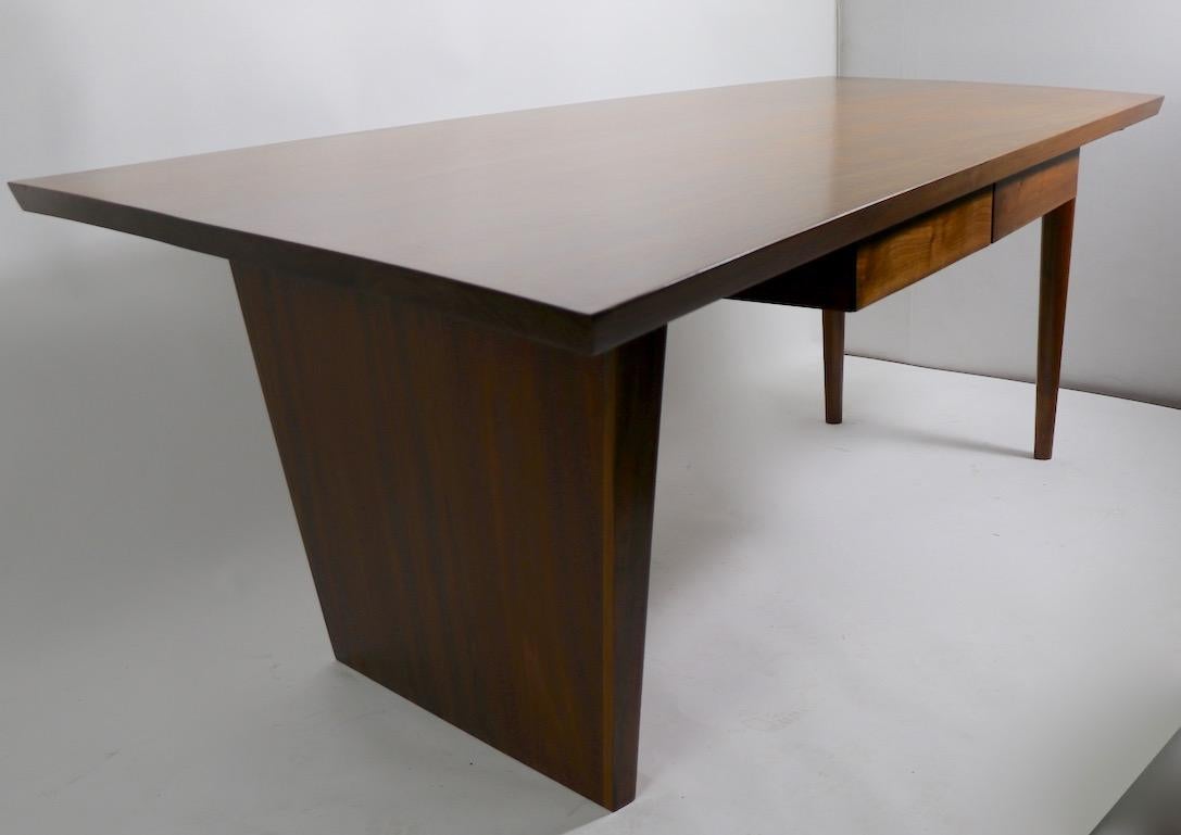 20th Century Large Mid Century Asymmetrical Desk
