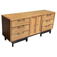 Large Mid-Century Bleached Mahogany Dresser by American of Martinsville, c. 1960