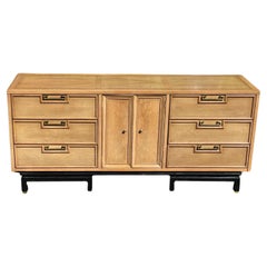 Large Mid-Century Bleached Mahogany Dresser by American of Martinsville, c. 1960