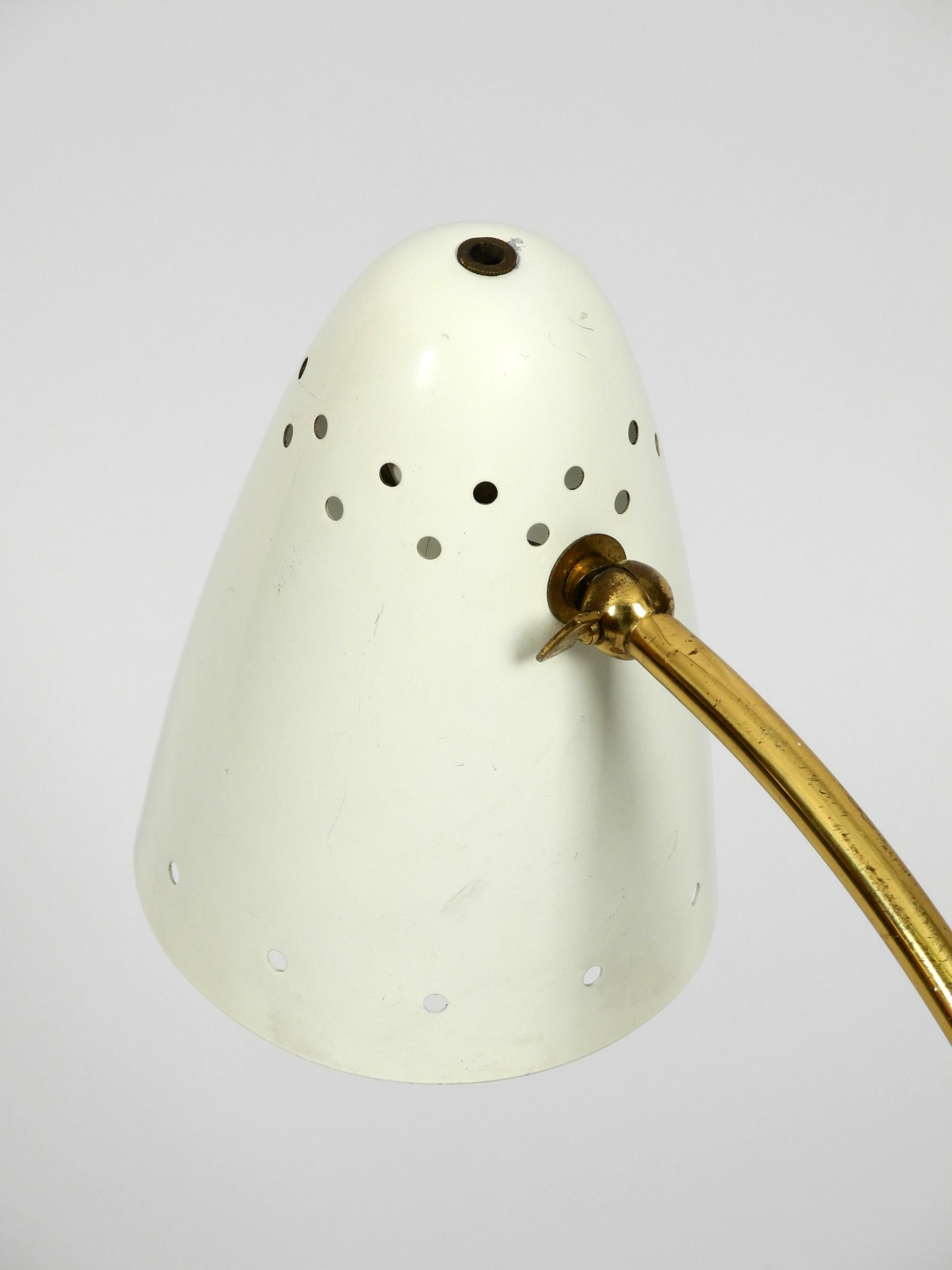 Large Midcentury Brass Metal Table Lamp by J. T. Kalmar Wien Made in Austria For Sale 3