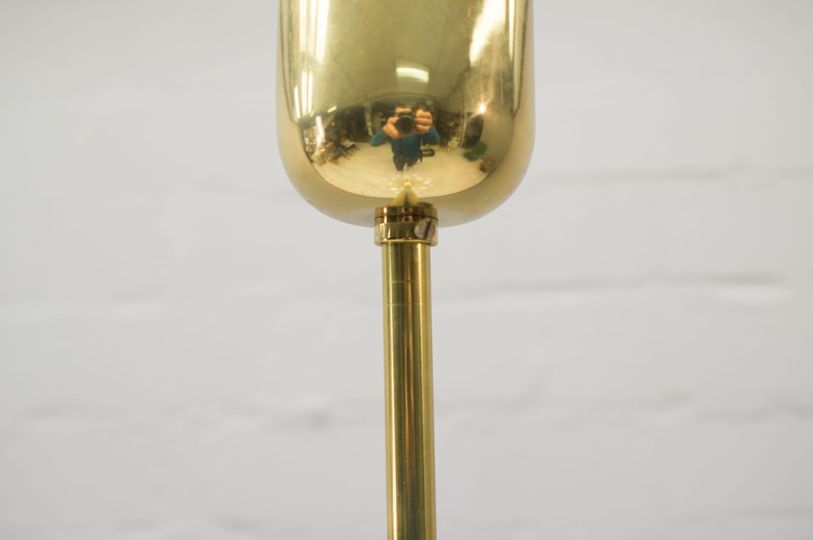 Large Midcentury Brass Pendant Sputnik Lamp, Germany, 1970s For Sale 6