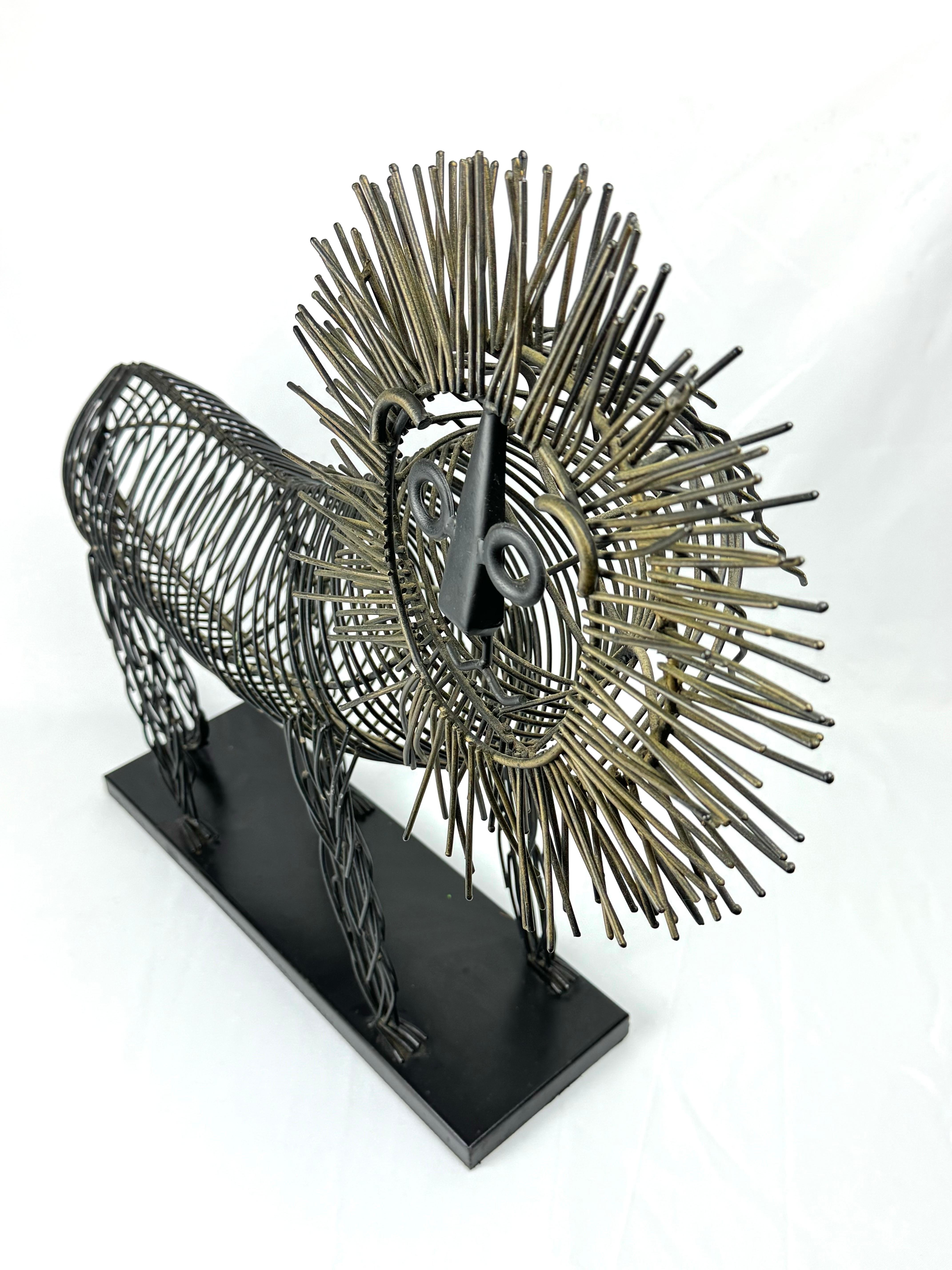 Large Mid Century Brutalist Lion Sculpture For Sale 5