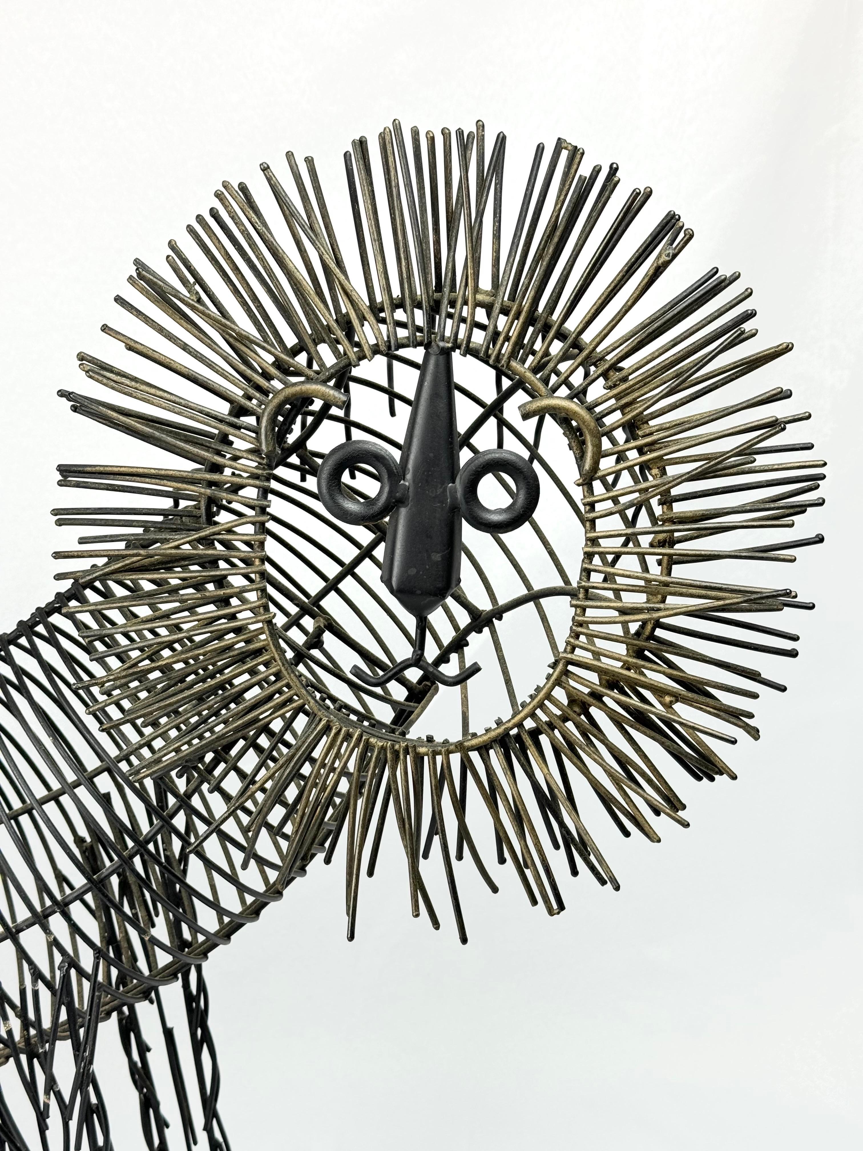 Large Mid Century Brutalist Lion Sculpture In Good Condition For Sale In Redding, CT