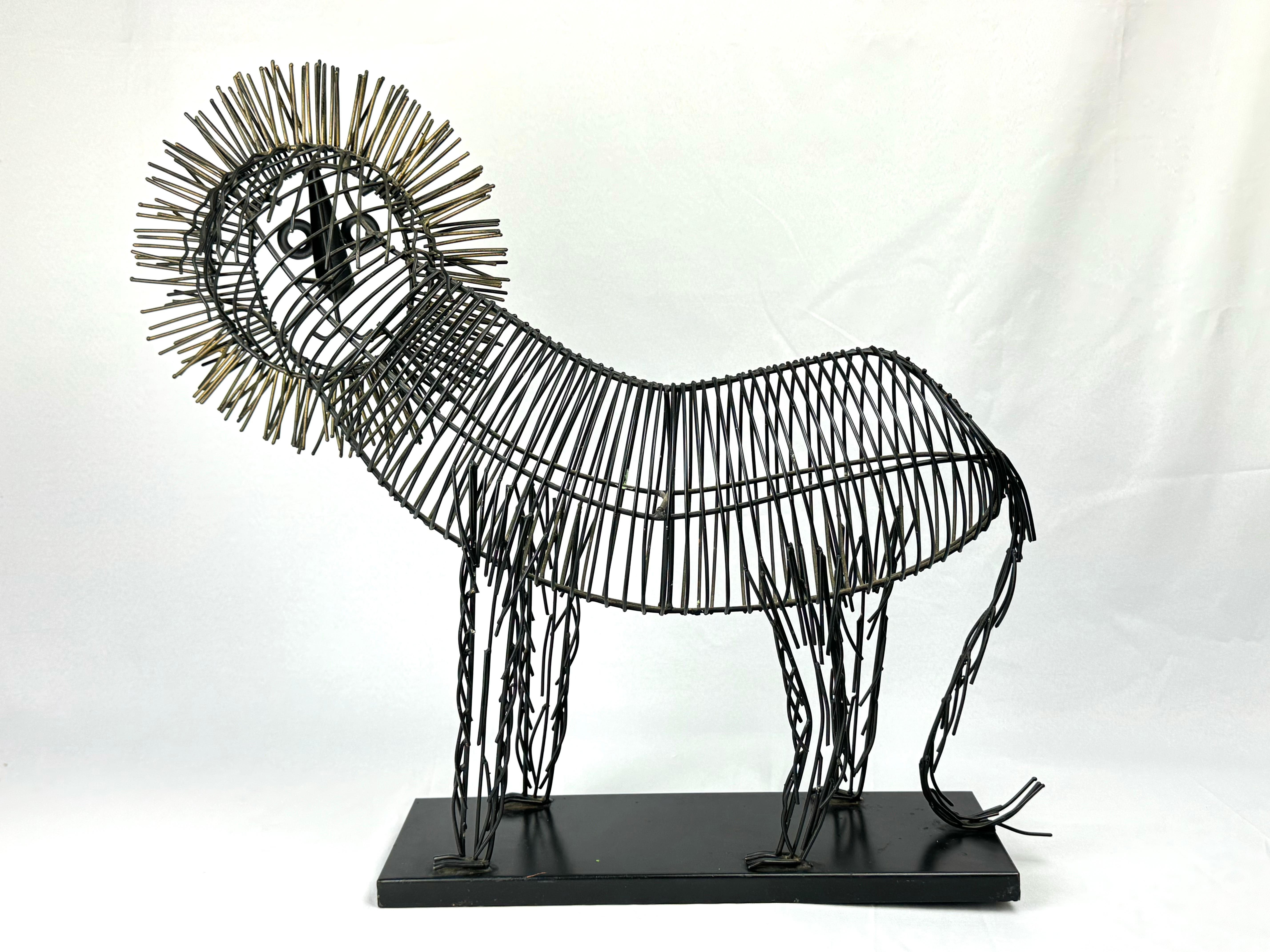 Large Mid Century Brutalist Lion Sculpture For Sale 1