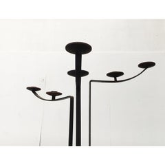 Large Mid-Century Brutalist Metal Candleholder, 1960s