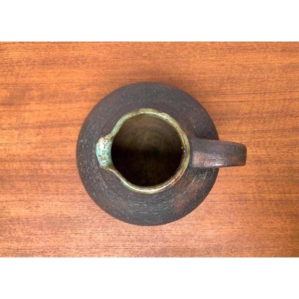 Large Mid-Century Brutalist Studio Pottery Carafe Vase by Gerhard, 1960s In Good Condition For Sale In Hamburg, DE
