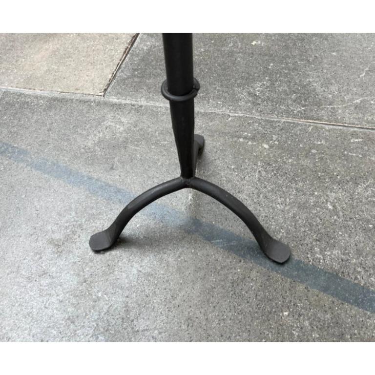 Mid-Century Modern Large Mid-Century Brutalist Wrought Iron Tripod Floor Candleholder, 1960s For Sale
