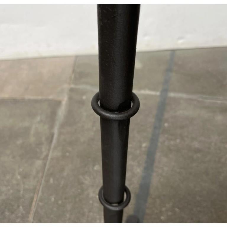 Large Mid-Century Brutalist Wrought Iron Tripod Floor Candleholder, 1960s For Sale 2