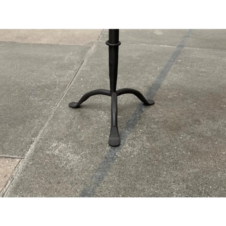Large Mid-Century Brutalist Wrought Iron Tripod Floor Candleholder, 1960s For Sale 3