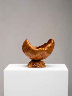 Large Mid-Century Burl Wood Bowl, Finland, 1954