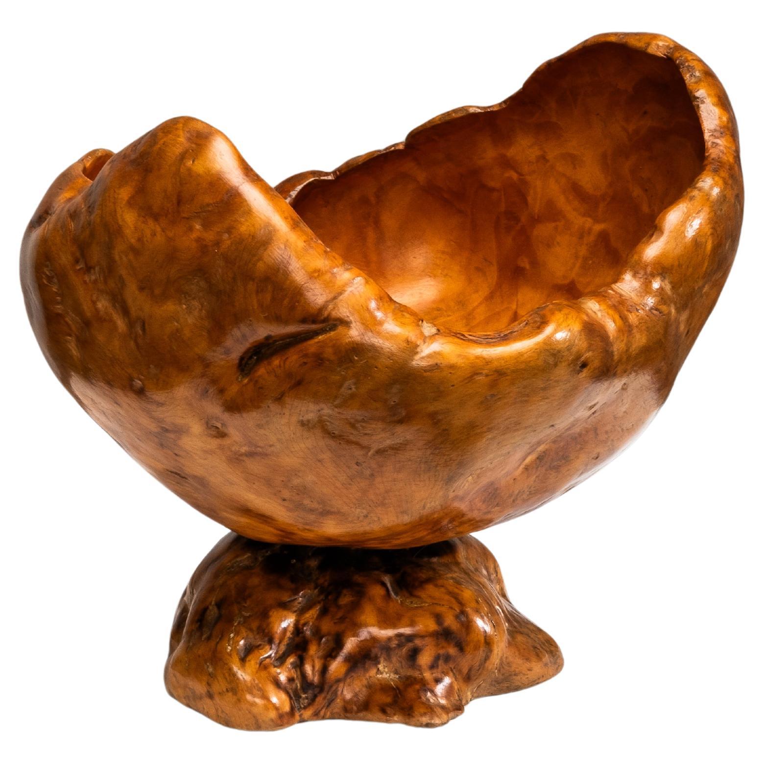 Große Schale aus Noppenholz, Finnland, 1954