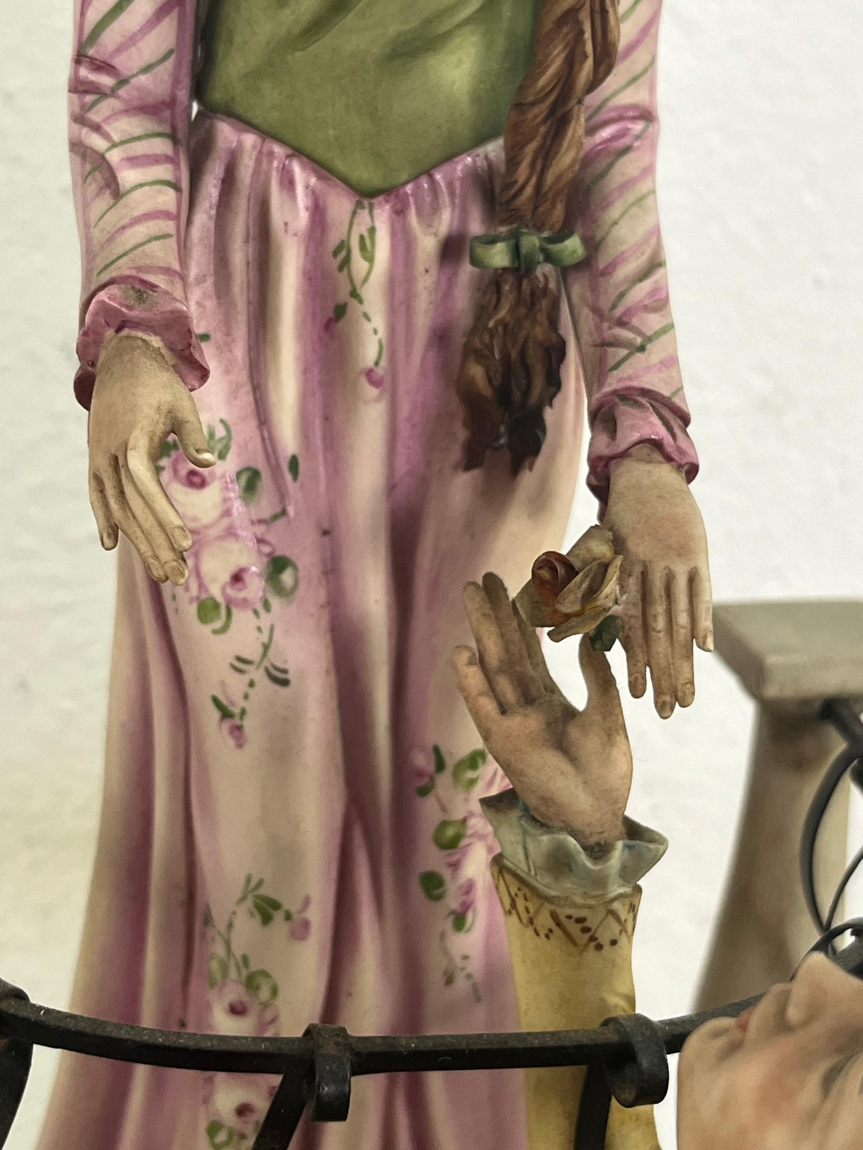 Grande porcellana di Capodimonte di metà secolo 