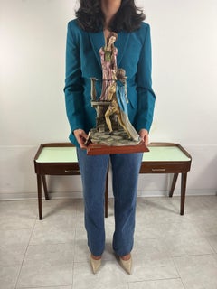 Large Mid-Century Capodimonte Porcelain "Romeo and Juliet", 1960s