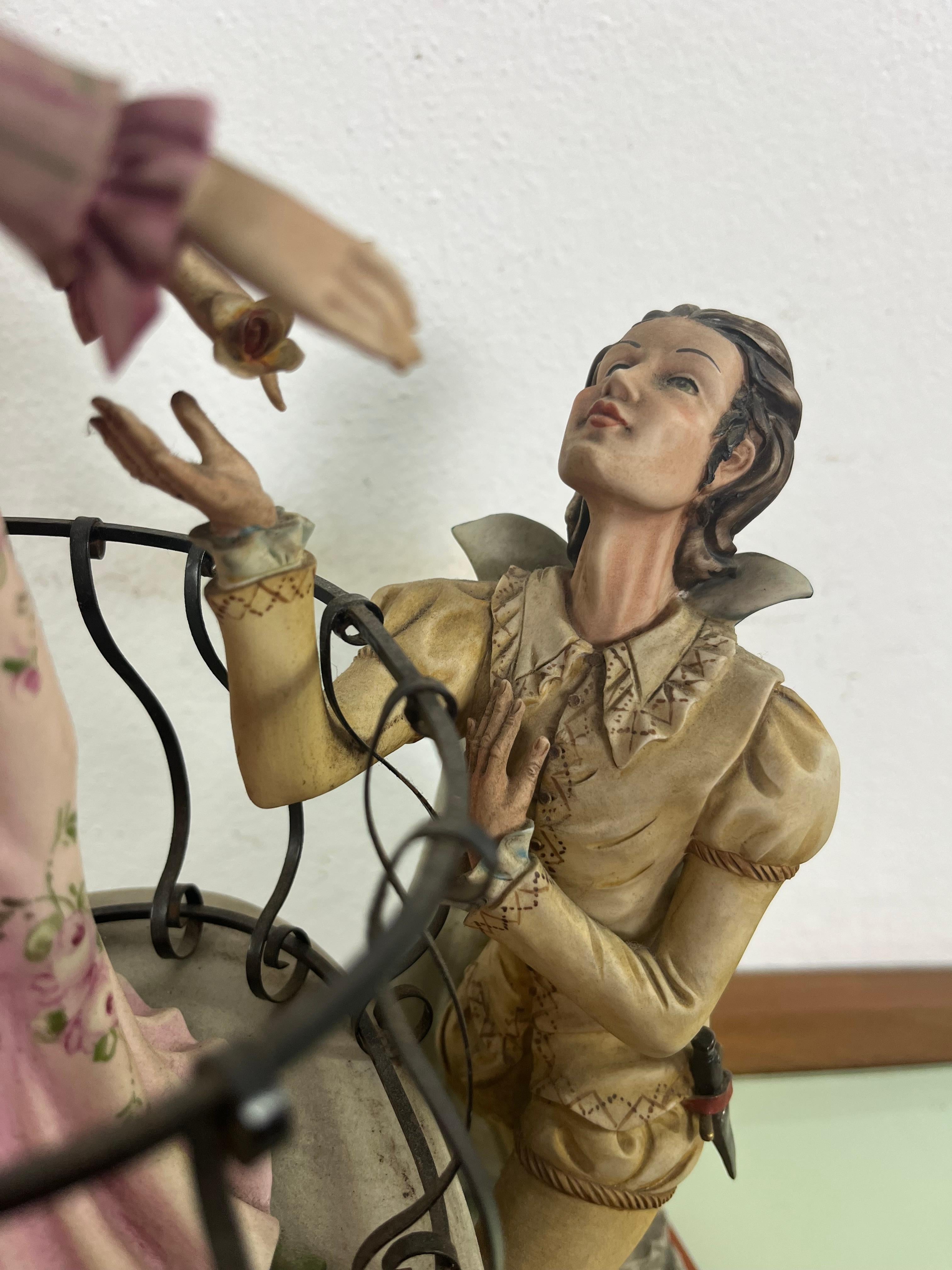 Grande porcellana di Capodimonte di metà secolo 