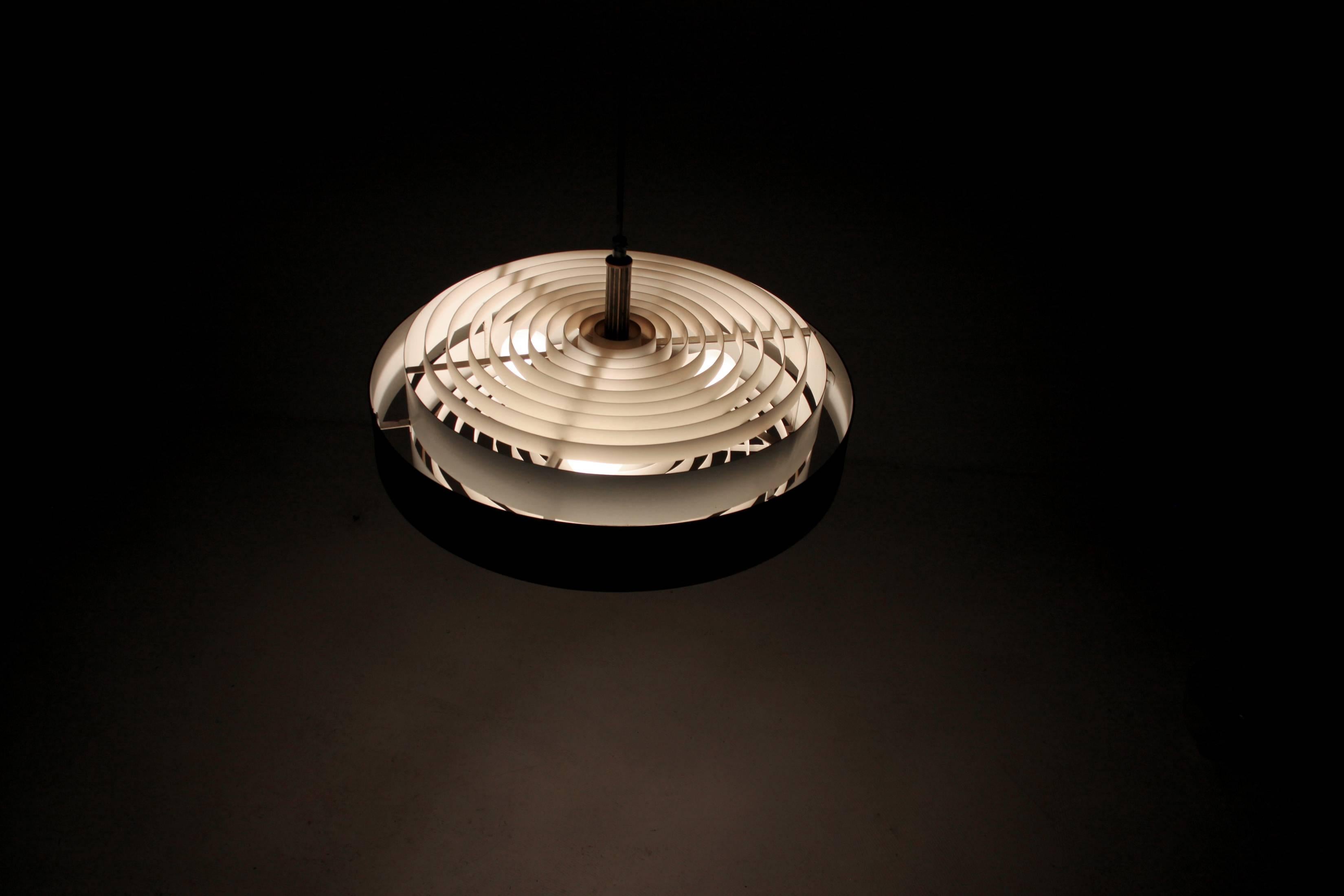 Large Midcentury Ceiling Light by Alvesta, Finland, 1960s 3