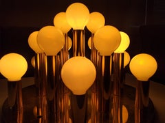 Large Mid Century Ceiling or Wall Lamp Sputnik, Flush Mount, 1970s