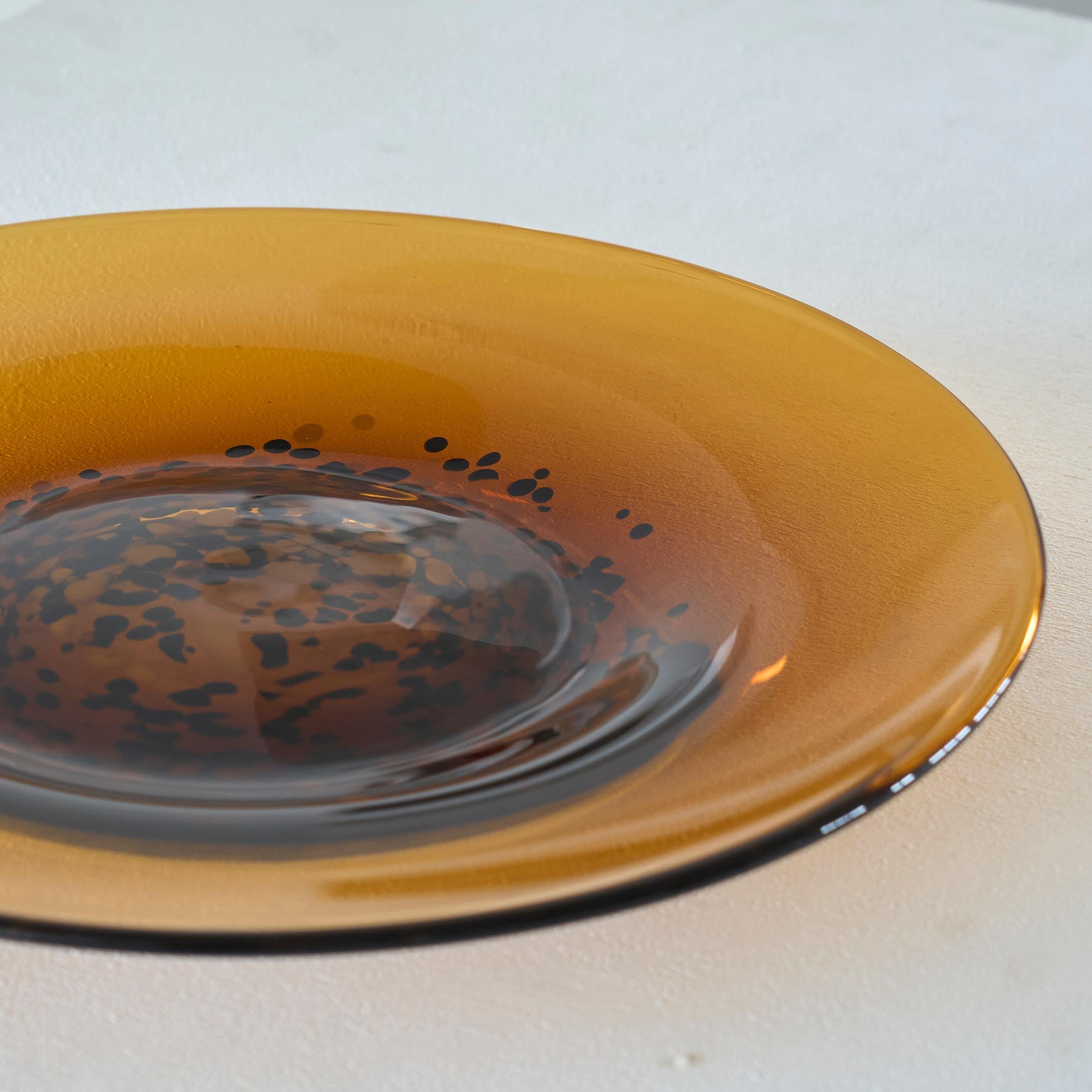 Grand centre de table en verre d'art du milieu du siècle 1970 en vente 2