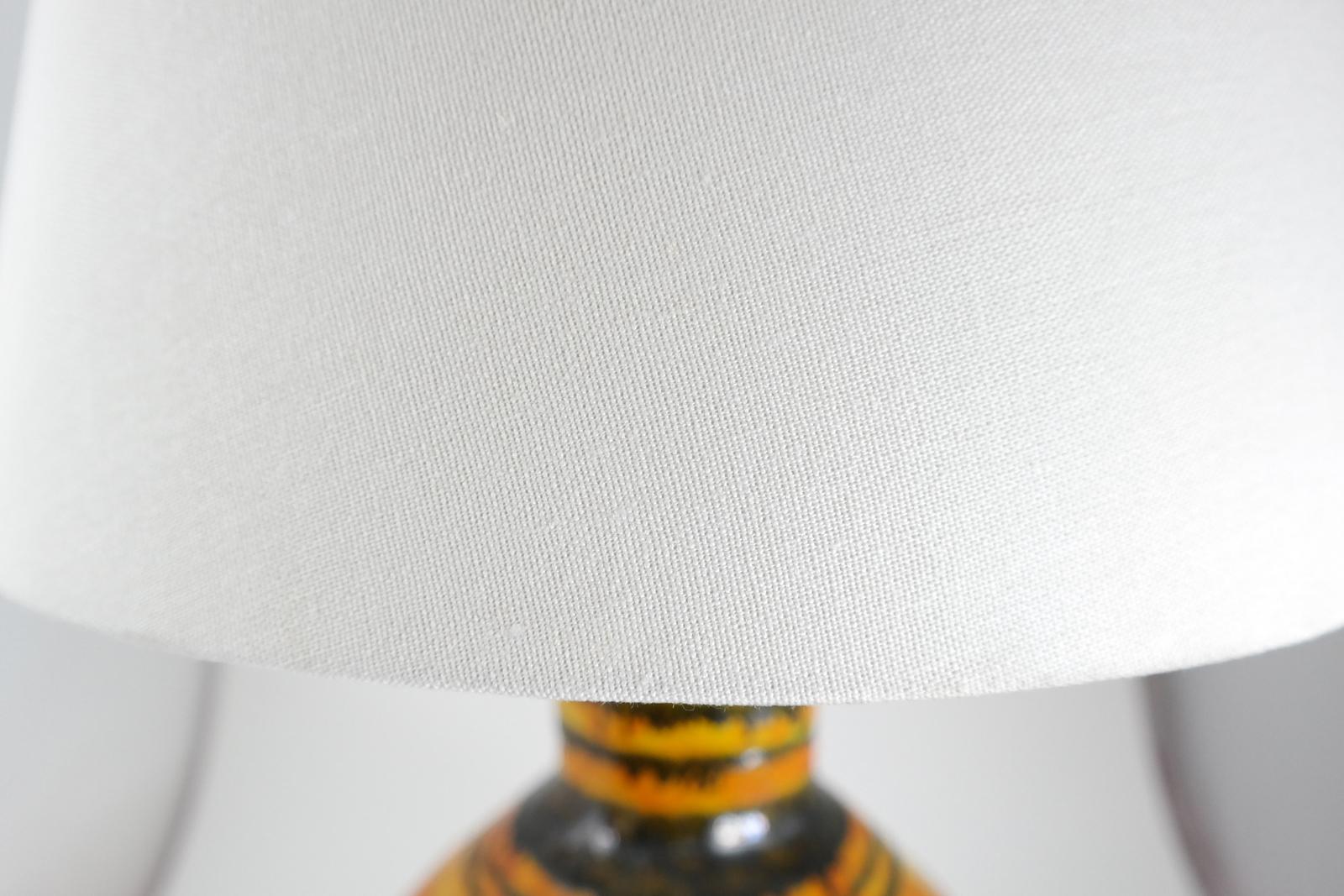 Large Midcentury Ceramic Table Lamp by Zsuzsa Heller, 1970s For Sale 3