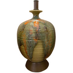 Large Midcentury Ceramic Table Lamp