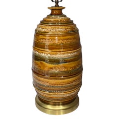 Lampada da tavolo grande in ceramica del Medioevo