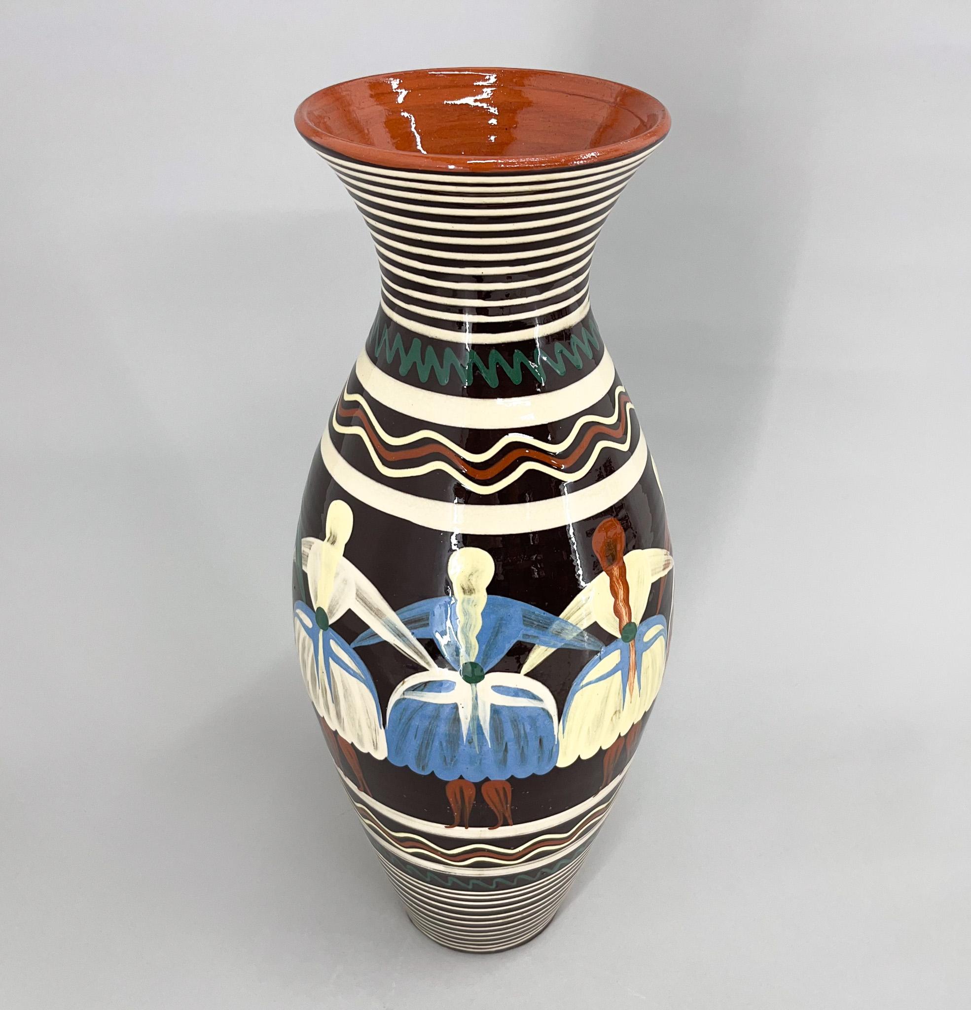 Large Mid-Century Ceramic Vase, Czechoslovakia, 1960's In Good Condition For Sale In Praha, CZ