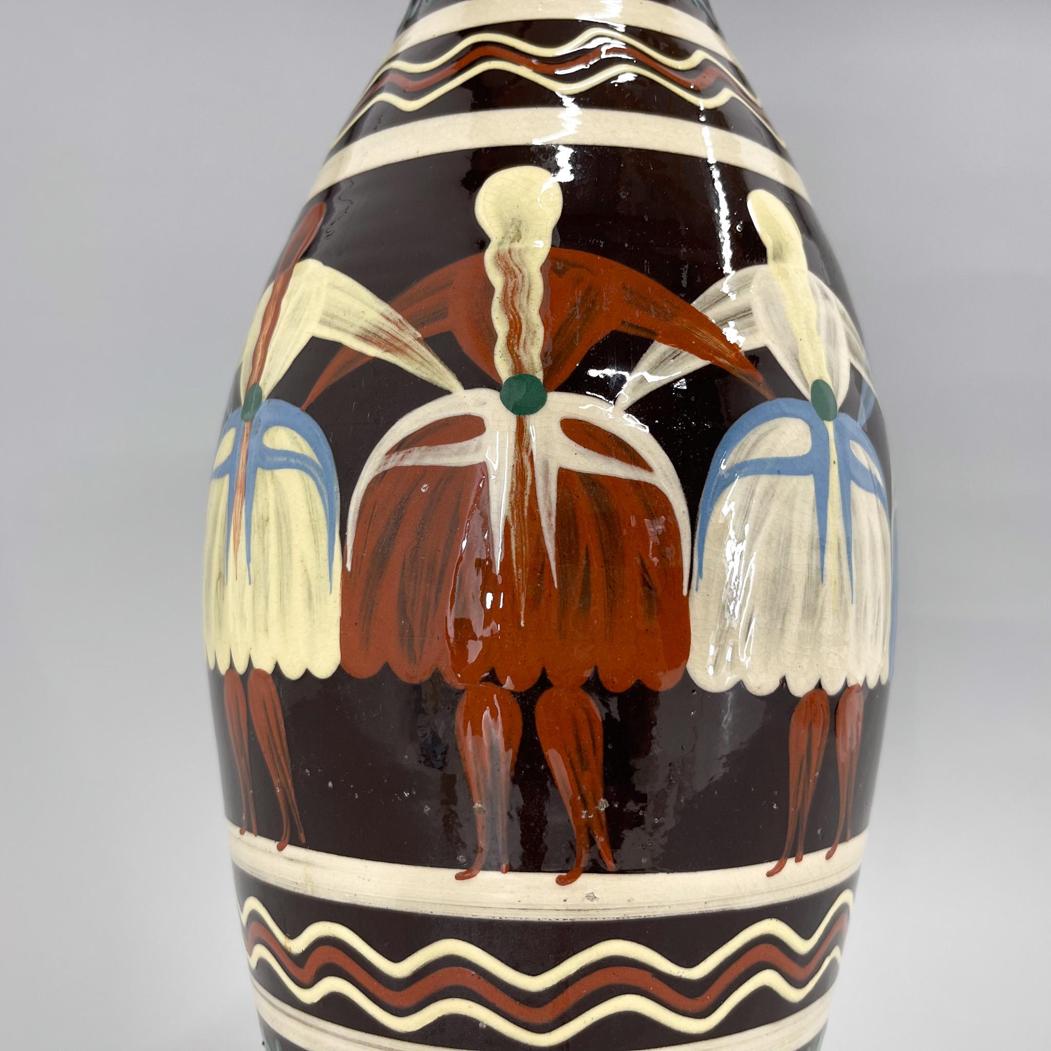 20th Century Large Mid-Century Ceramic Vase, Czechoslovakia, 1960's For Sale